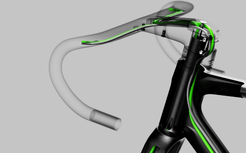 STOCK manubrio ultralight fibra di carbonio bici corsa bike 